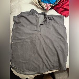 Figs Rafaela oversized scrub top graphite